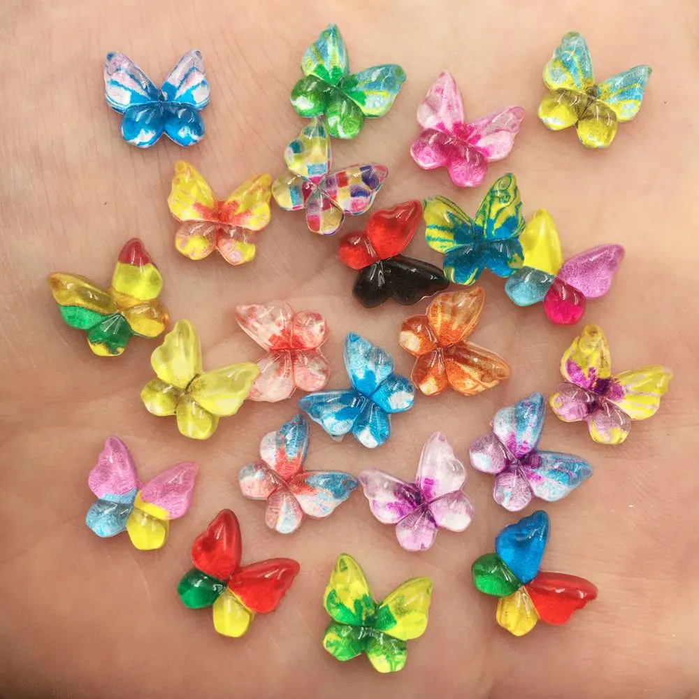Nail Art Overlay - Resina glitter colorido 10mm kawaii mini