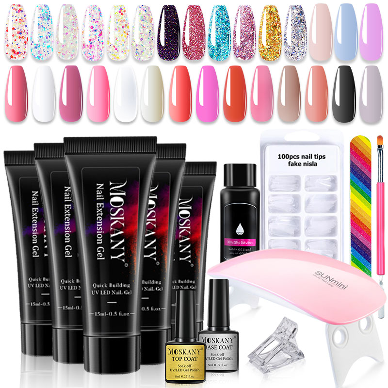 Nail Art Full Design - Conjunto completo de gel para unhas