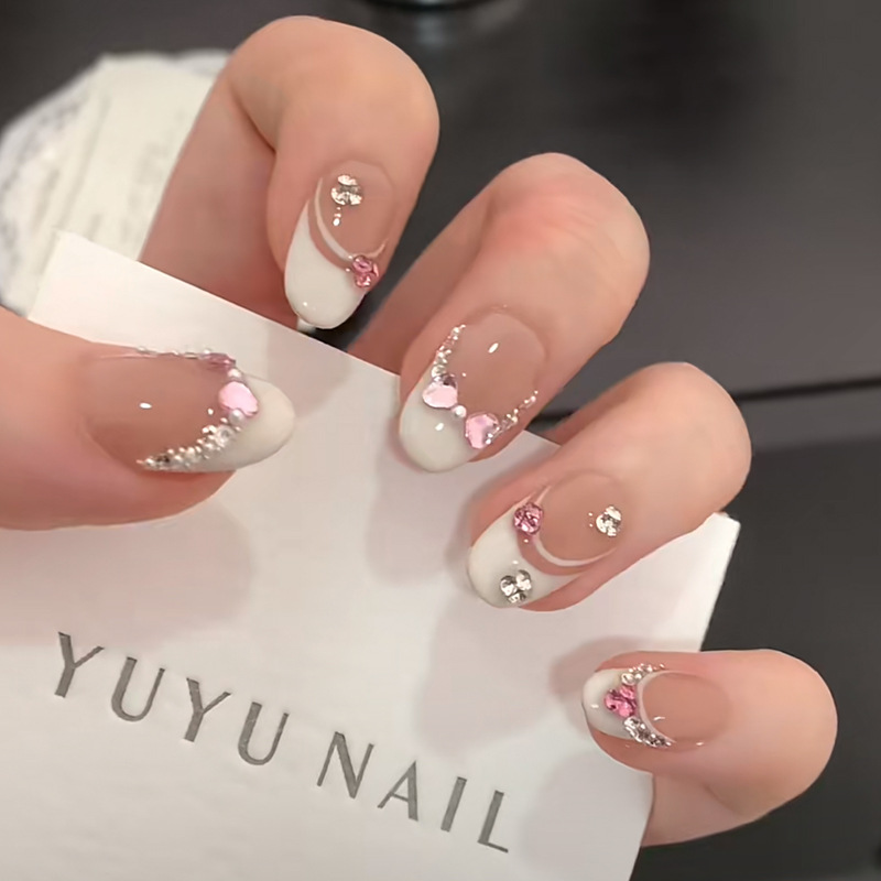 Nail Art Full Design - 10 pçs artesanal imprensa em unhas