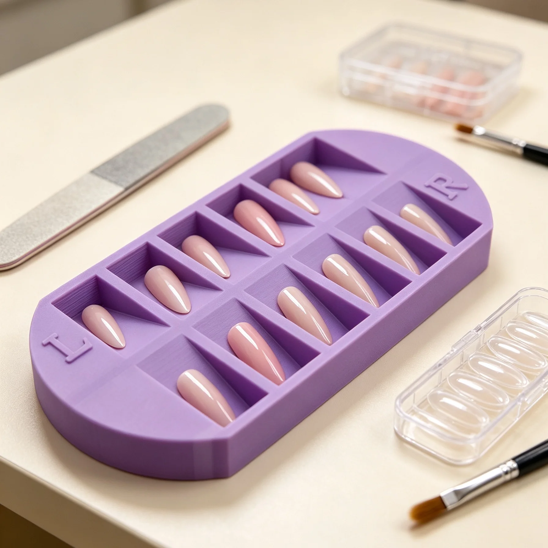 Nail Art Viral - Bandeja Organizadora de Pontas de Unha
