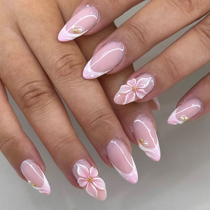 Nail Art Full Design - 24 Unidades de Unhas Postiças com