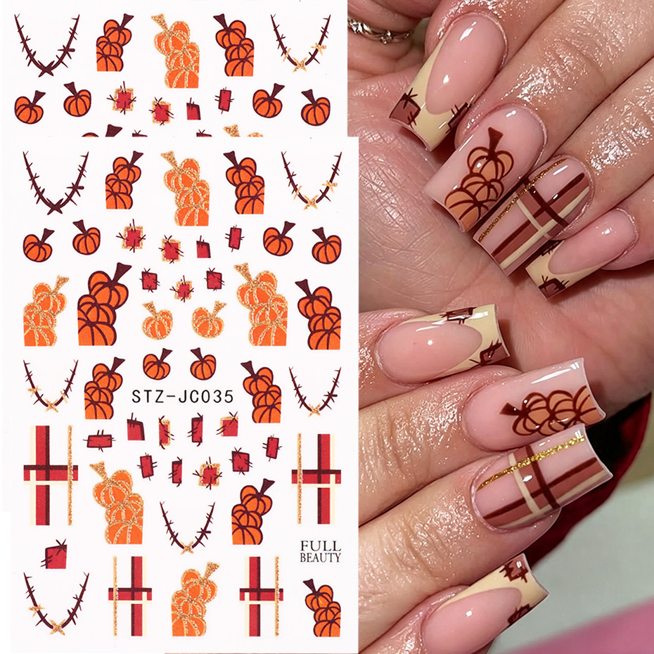 Nail Art Full Design - 2 Adesivos de Unha de Halloween