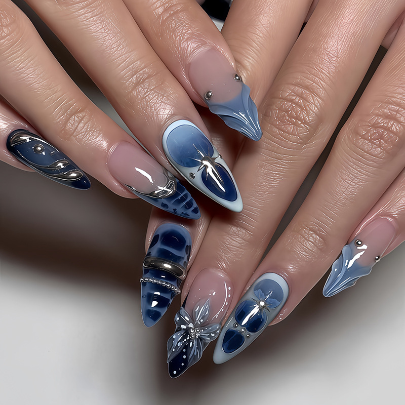 Nail Art Full Design - 24 Unidades de Unhas Postiças de