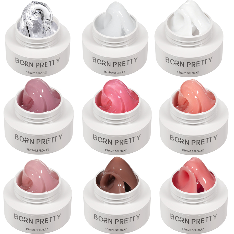 Nail Art Jelly - BORN PRETTY 15ml Gel Duro Branco