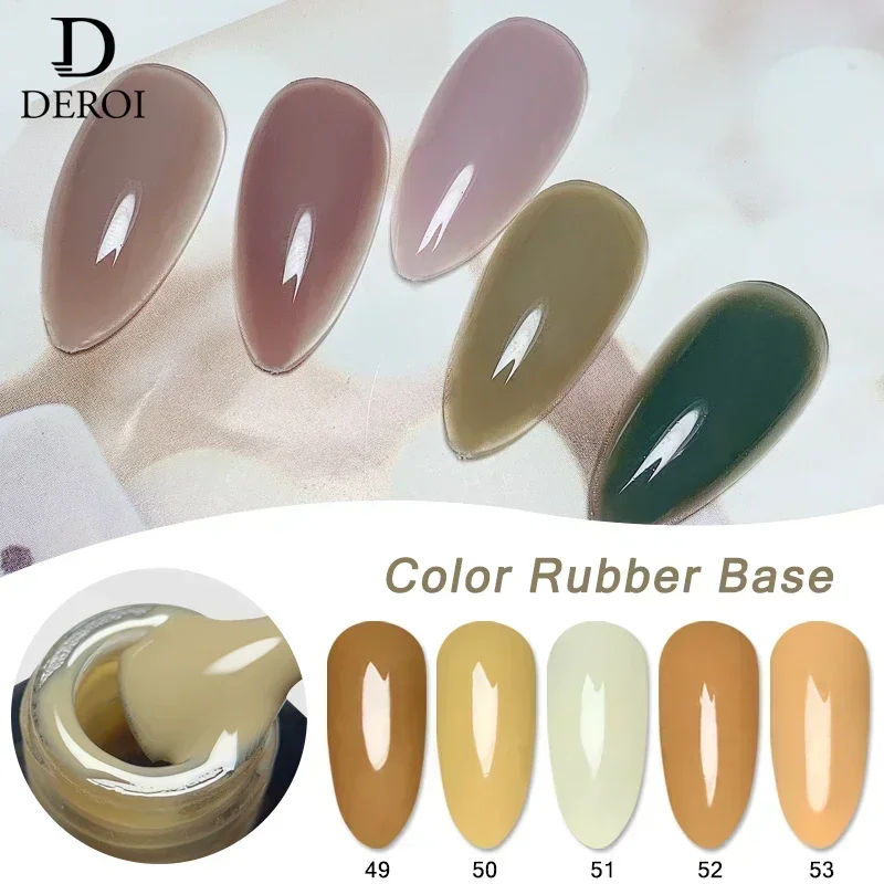 Nail Art Jelly - DEROI-Verniz Gel Gelatina, Base de Borracha,
