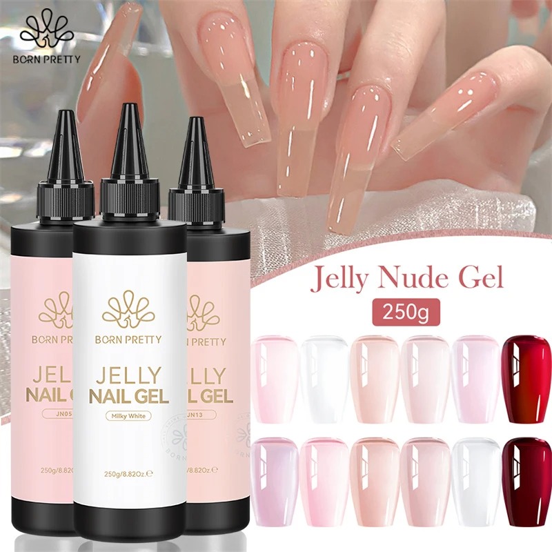 Nail Art Jelly - Nascido bonito 250g geléia branco leitoso