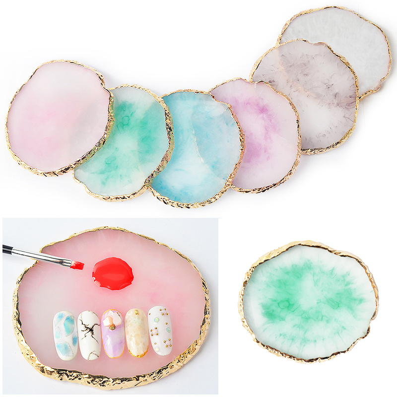 Nail Art Viral - Paleta de Resina Ágata para Nail