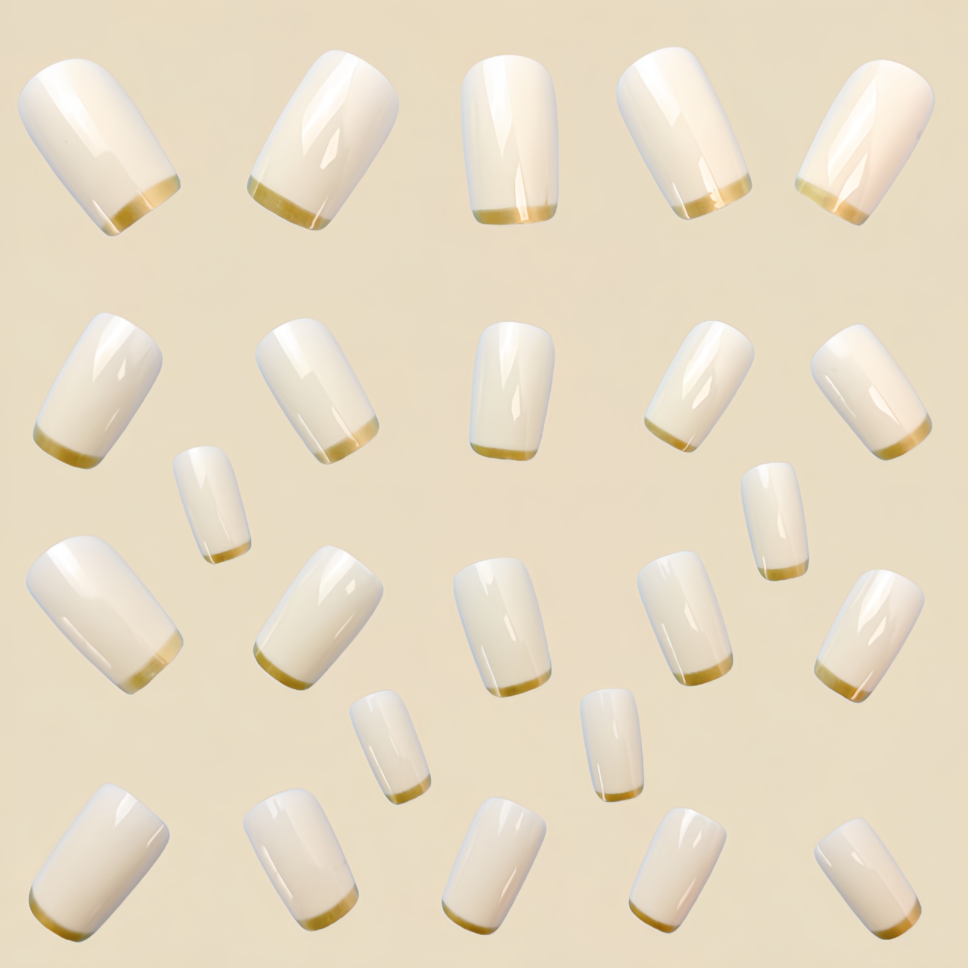 Unhas postiças médias para mul - Nail Art Overlay avaliação e preço