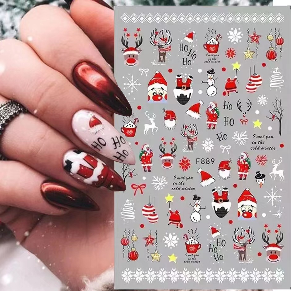 3d adesivos para nail art, dec - Nail Art Xmas 2025 avaliação e preço
