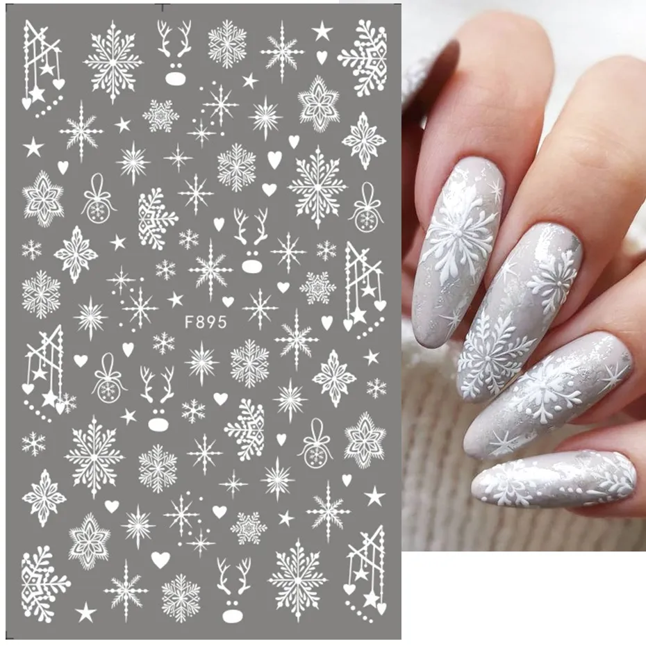 3d adesivos para nail art, dec - Nail Art Xmas 2025 avaliação e preço