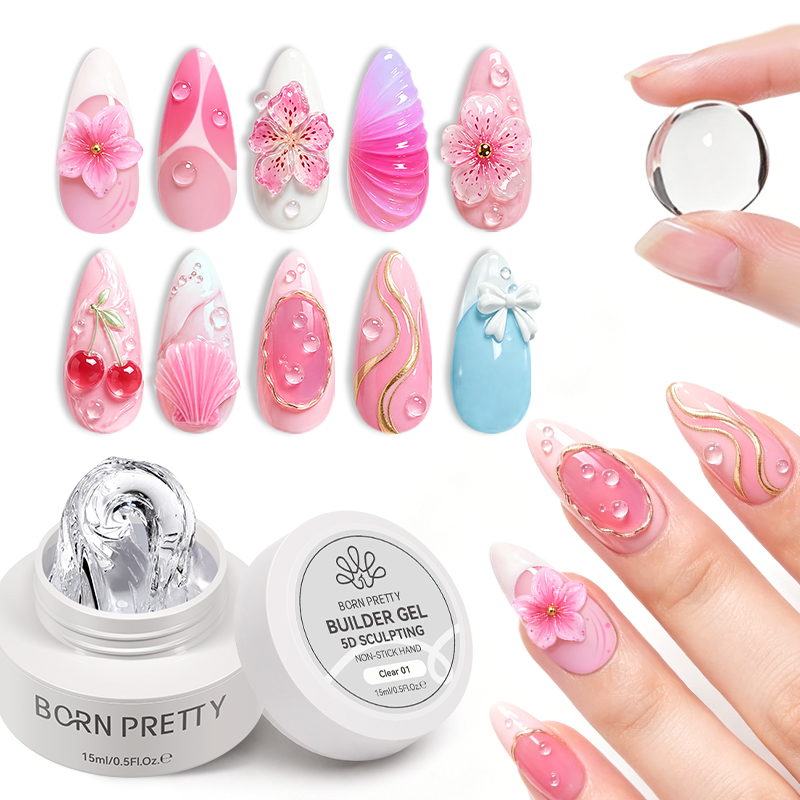 BORN PRETTY 15ml Gel Duro Bran - Nail Art Jelly avaliação e preço